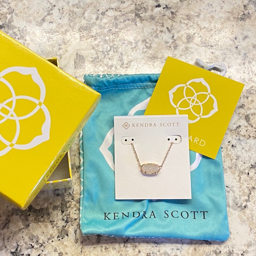 Kendra Scott ✨ Elisa Rose Gold Iridescent Drusy